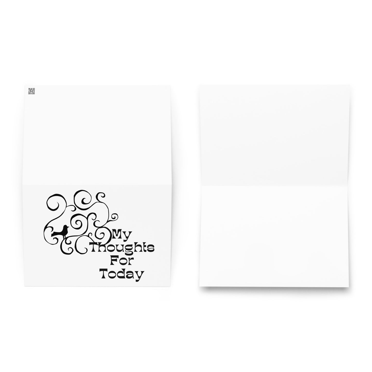 Greeting card with cute graphic