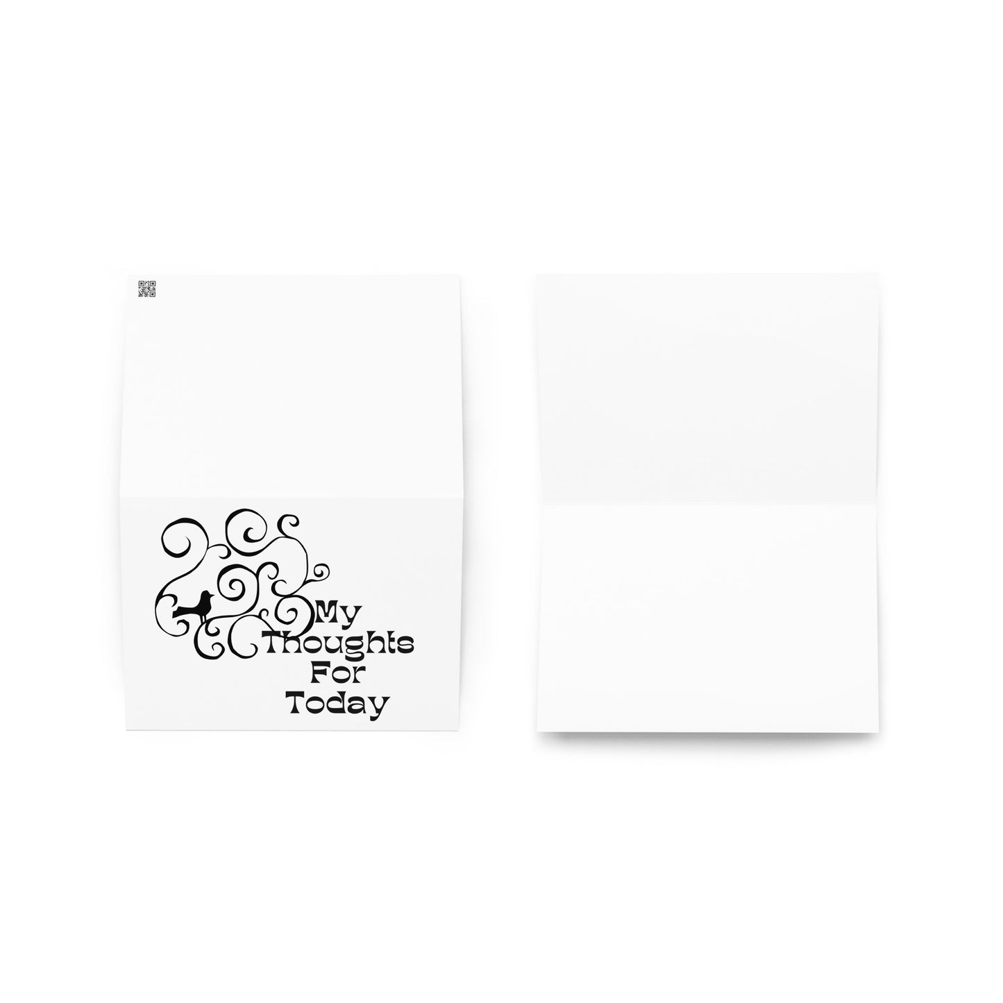 Greeting card with cute graphic