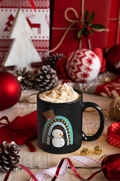 Rainbow Snowman Mug