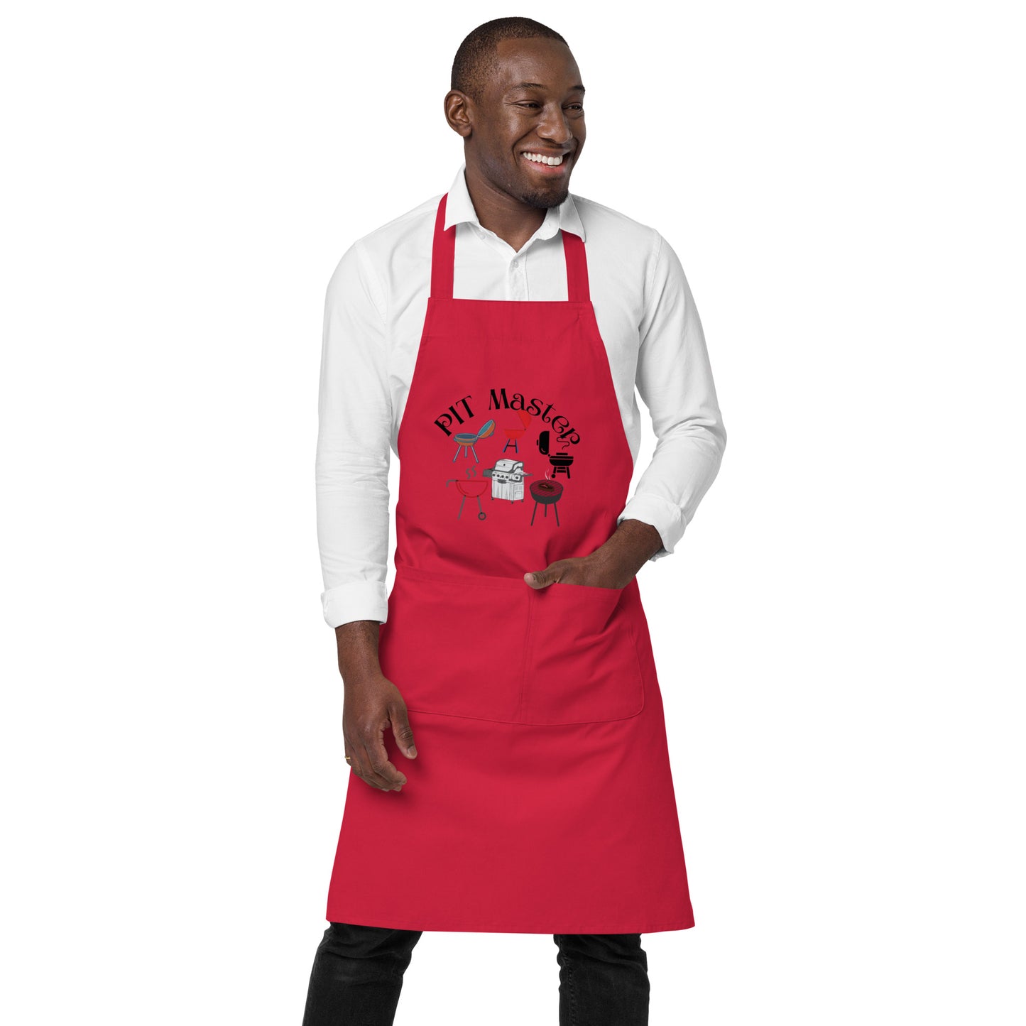 Organic cotton apron - pit master