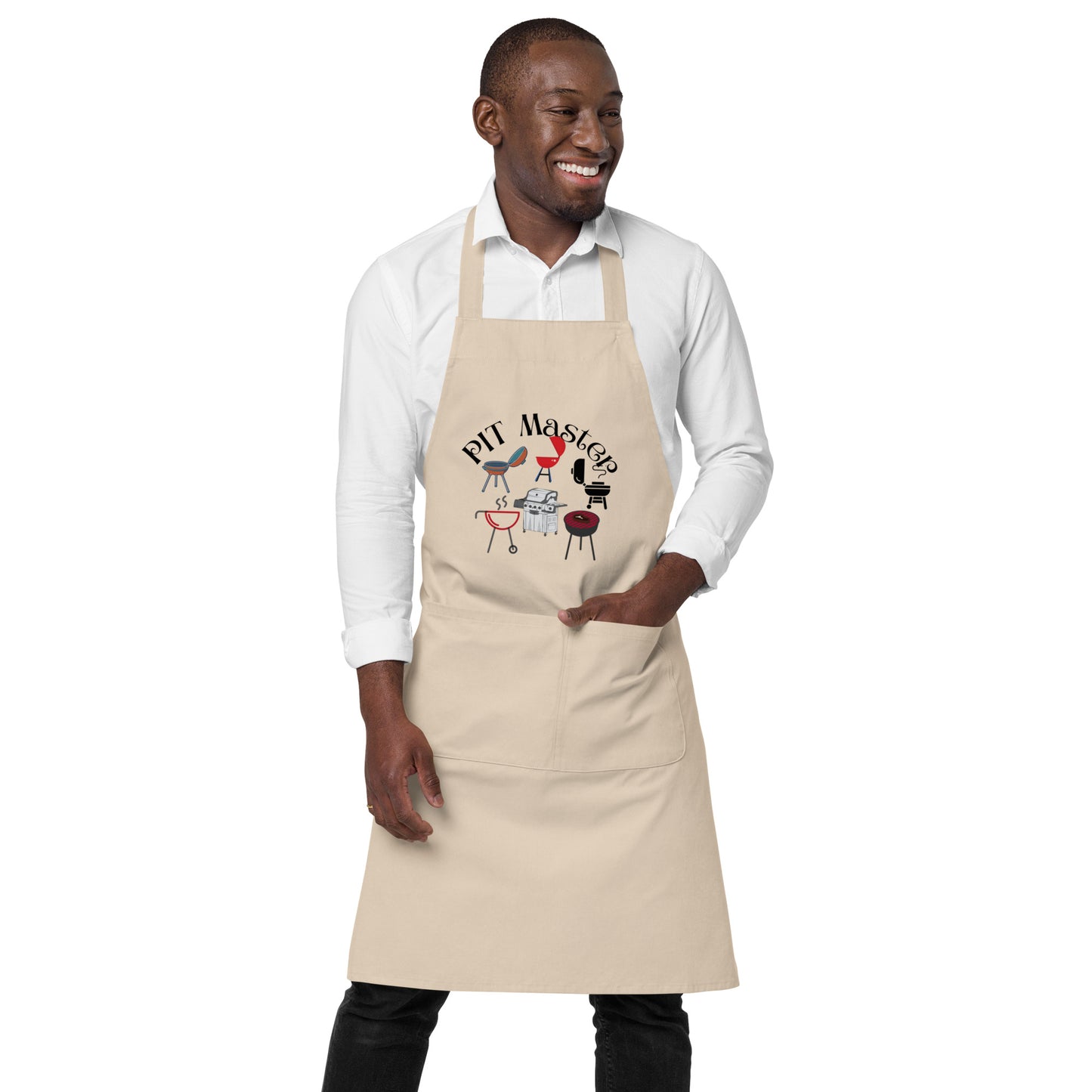 Organic cotton apron - pit master