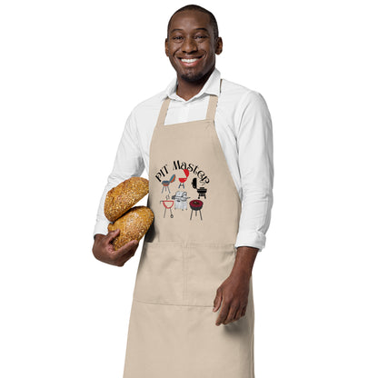 Organic cotton apron - pit master