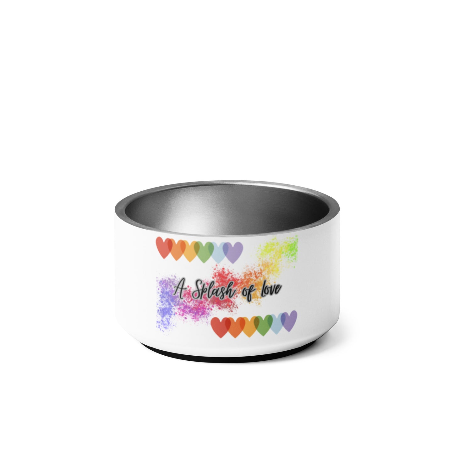 Pet bowl with cute graphic