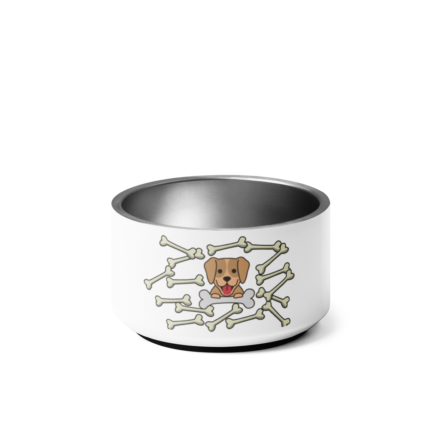 Pet bowl with cute graphic