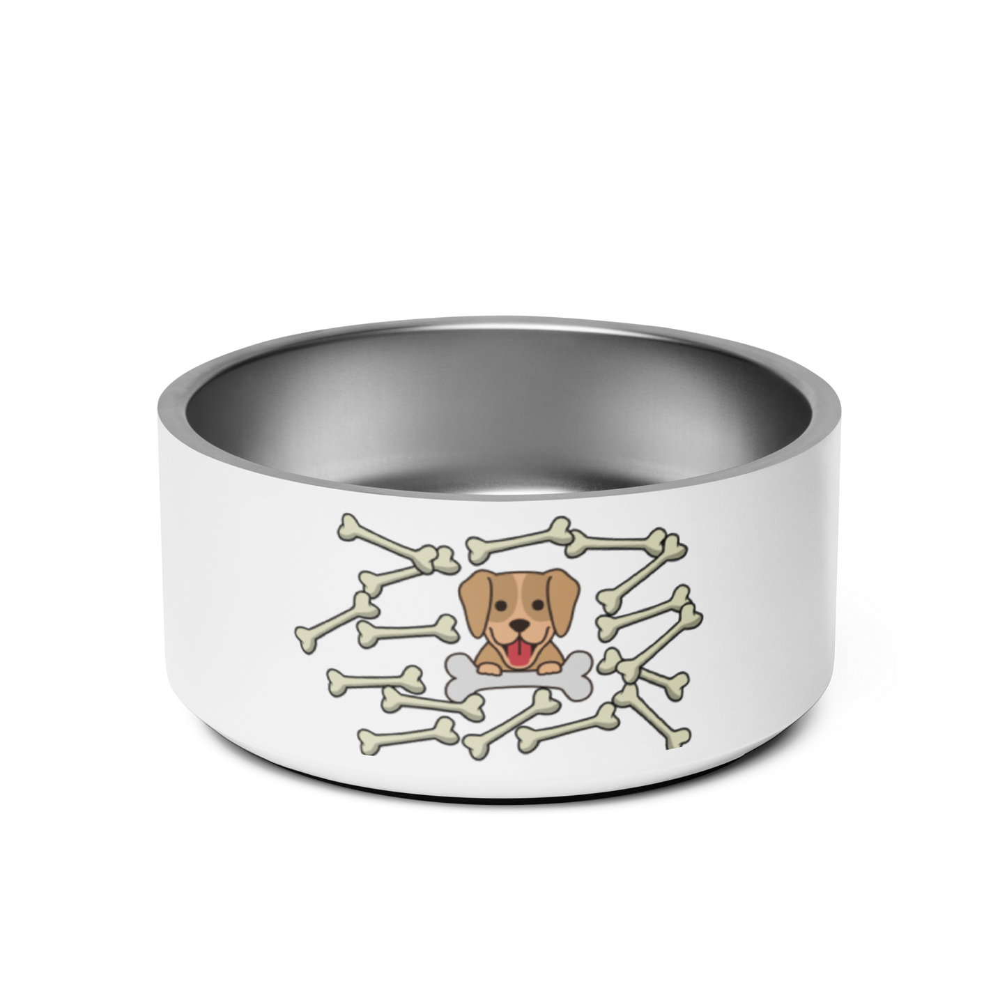 Pet bowl with cute graphic