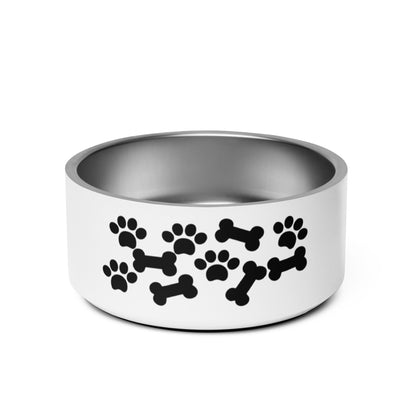 Pet bowl with cute graphic