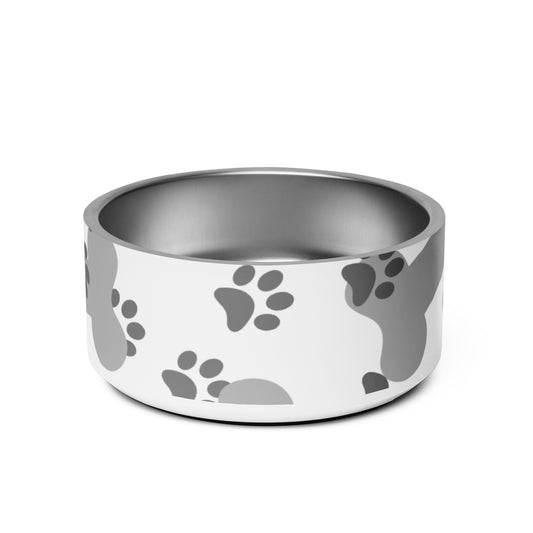 Pet bowl with all around graphic