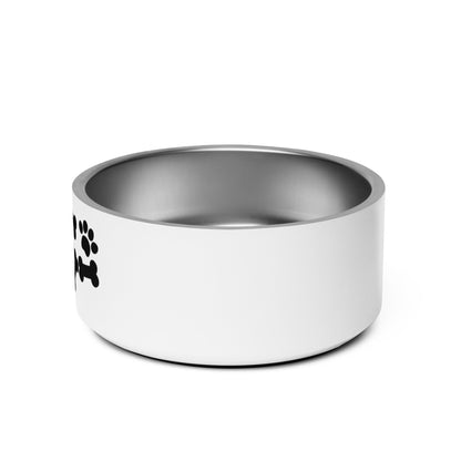 Pet bowl with cute graphic