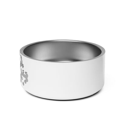 Pet bowl with cute graphic