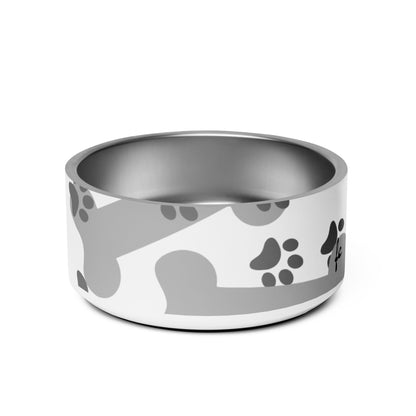 Pet bowl with all around graphic