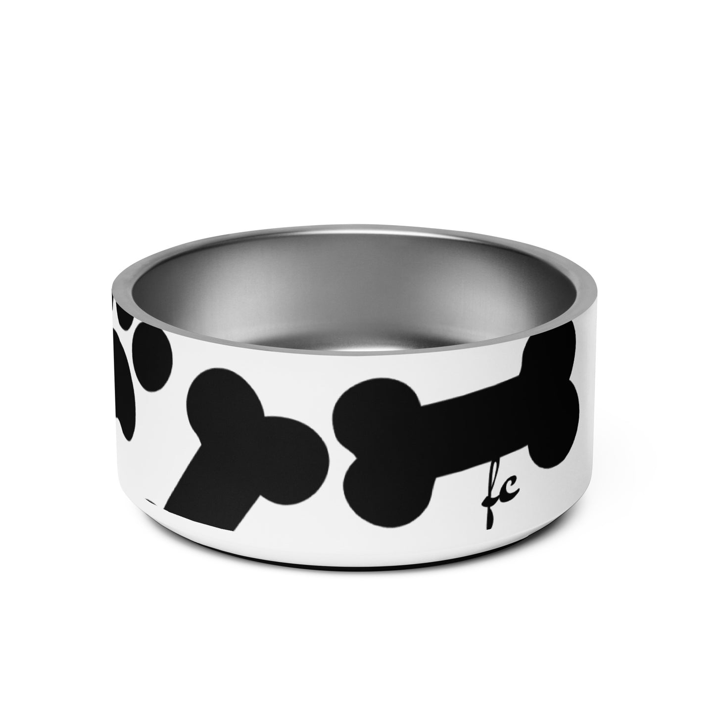 Pet bowl with all around graphic