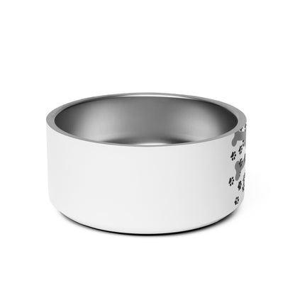 Pet bowl with cute graphic