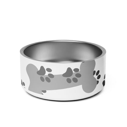 Pet bowl with all around graphic