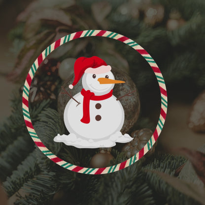 Jolly Festive Snowman Ornament