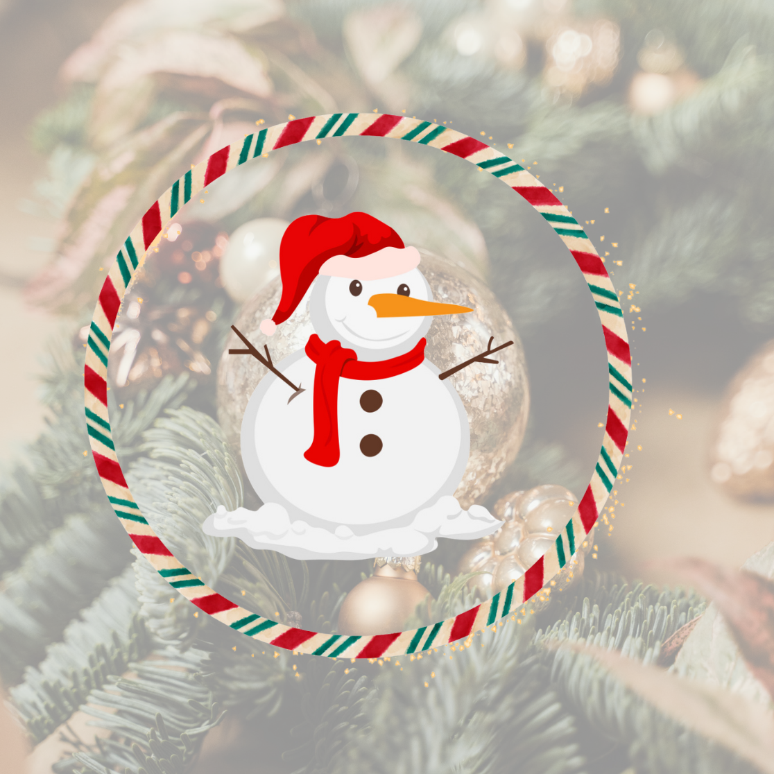 Jolly Festive Snowman Ornament