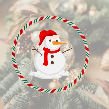 Jolly Festive Snowman Ornament