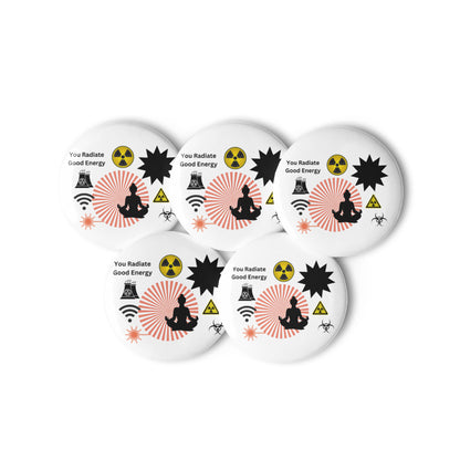 Set of pin buttons with nice graphics