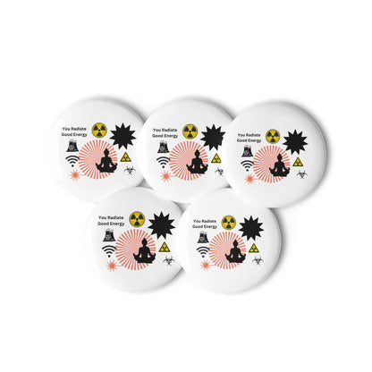 Set of pin buttons with nice graphics