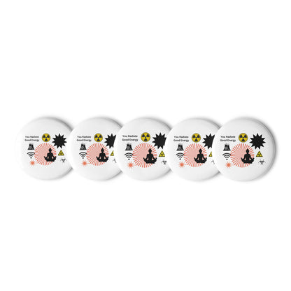 Set of pin buttons with nice graphics