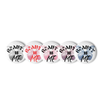 Set of pin buttons with fun graphics