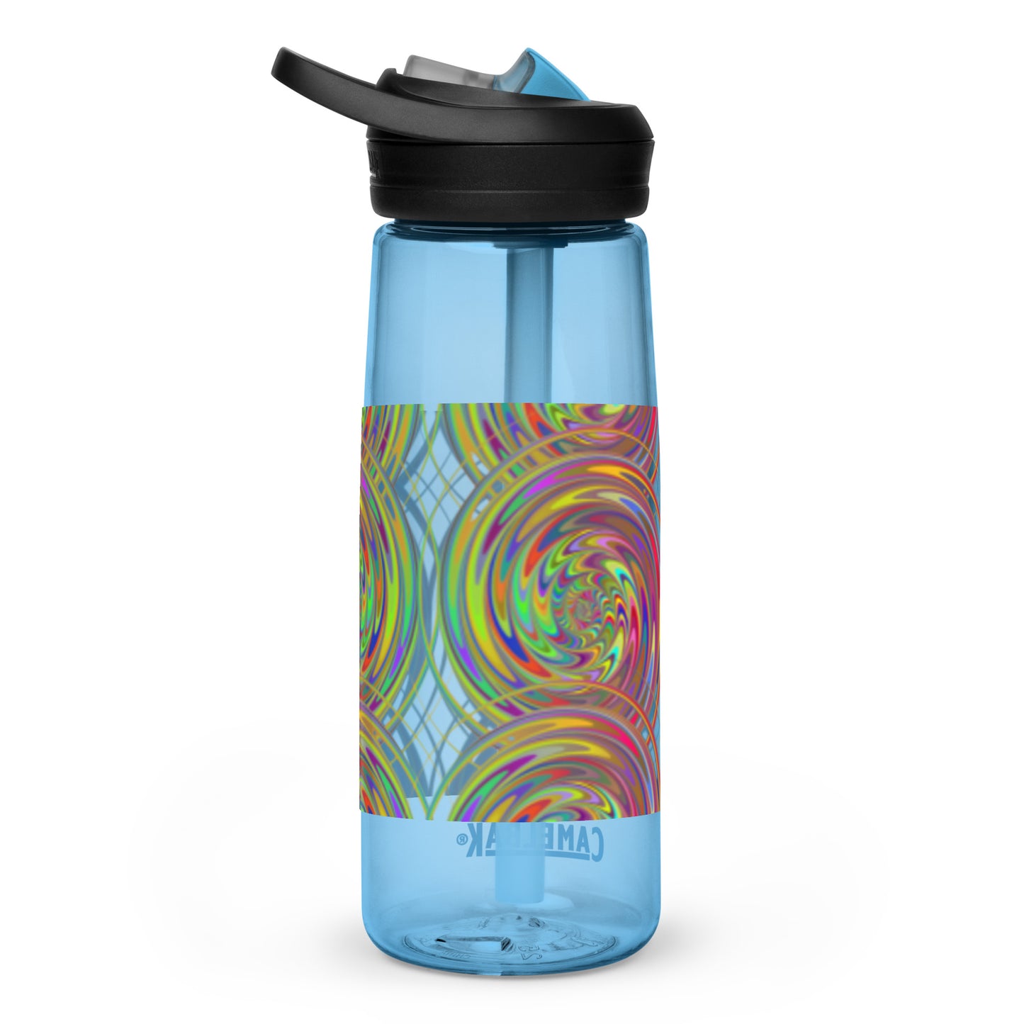 Sports Water Bottle with Spiral Design