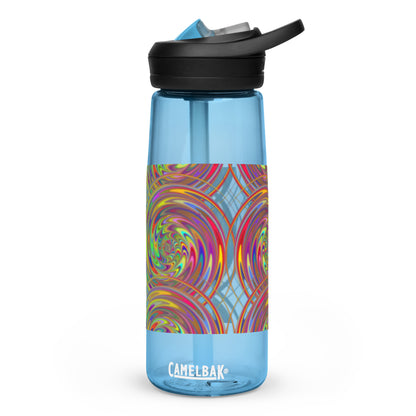 Sports Water Bottle with Spiral Design