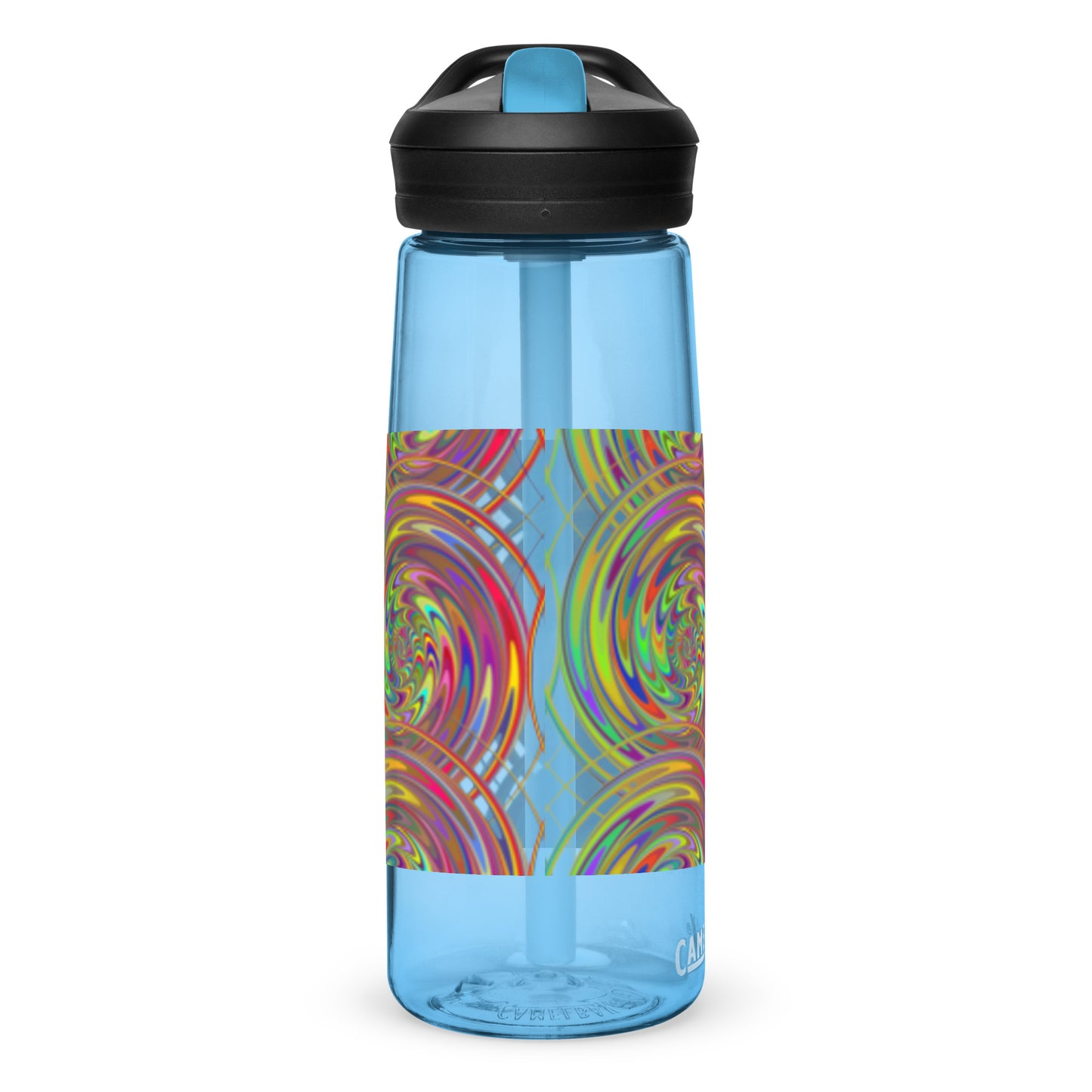 Sports Water Bottle with Spiral Design