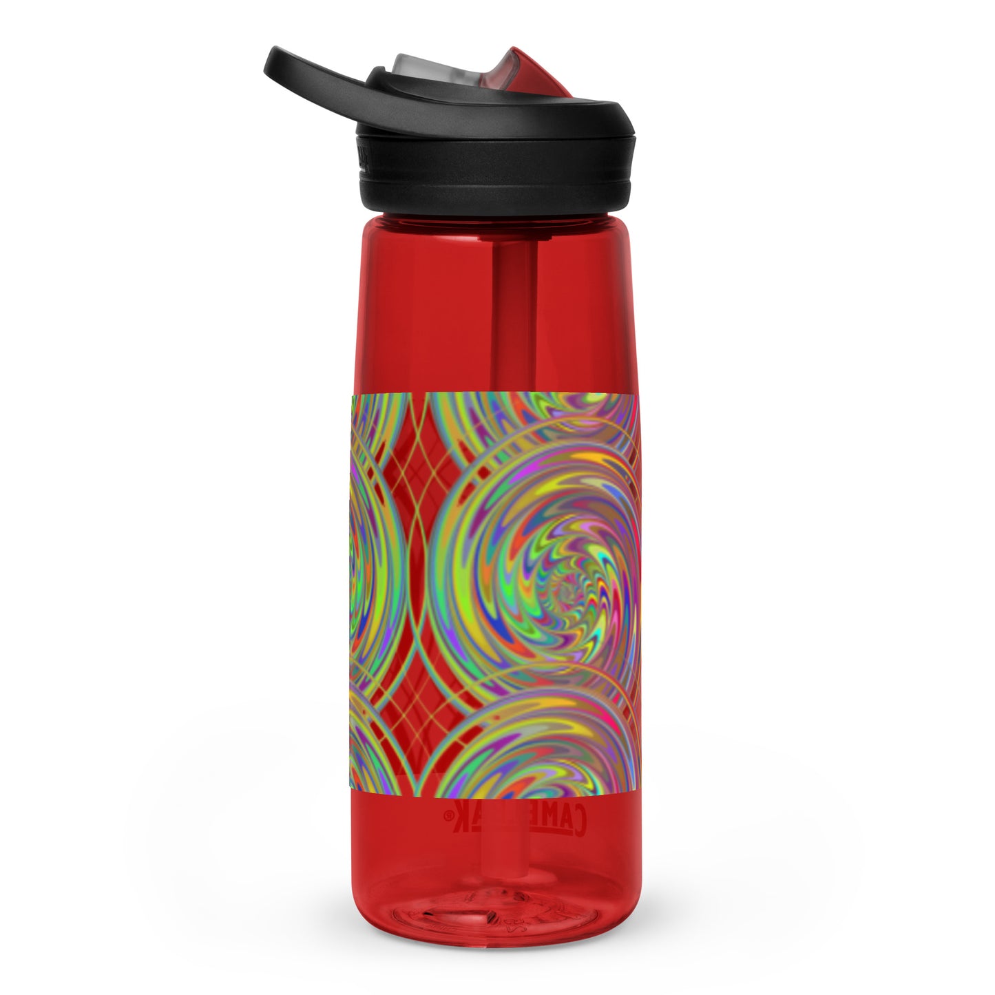 Sports Water Bottle with Spiral Design