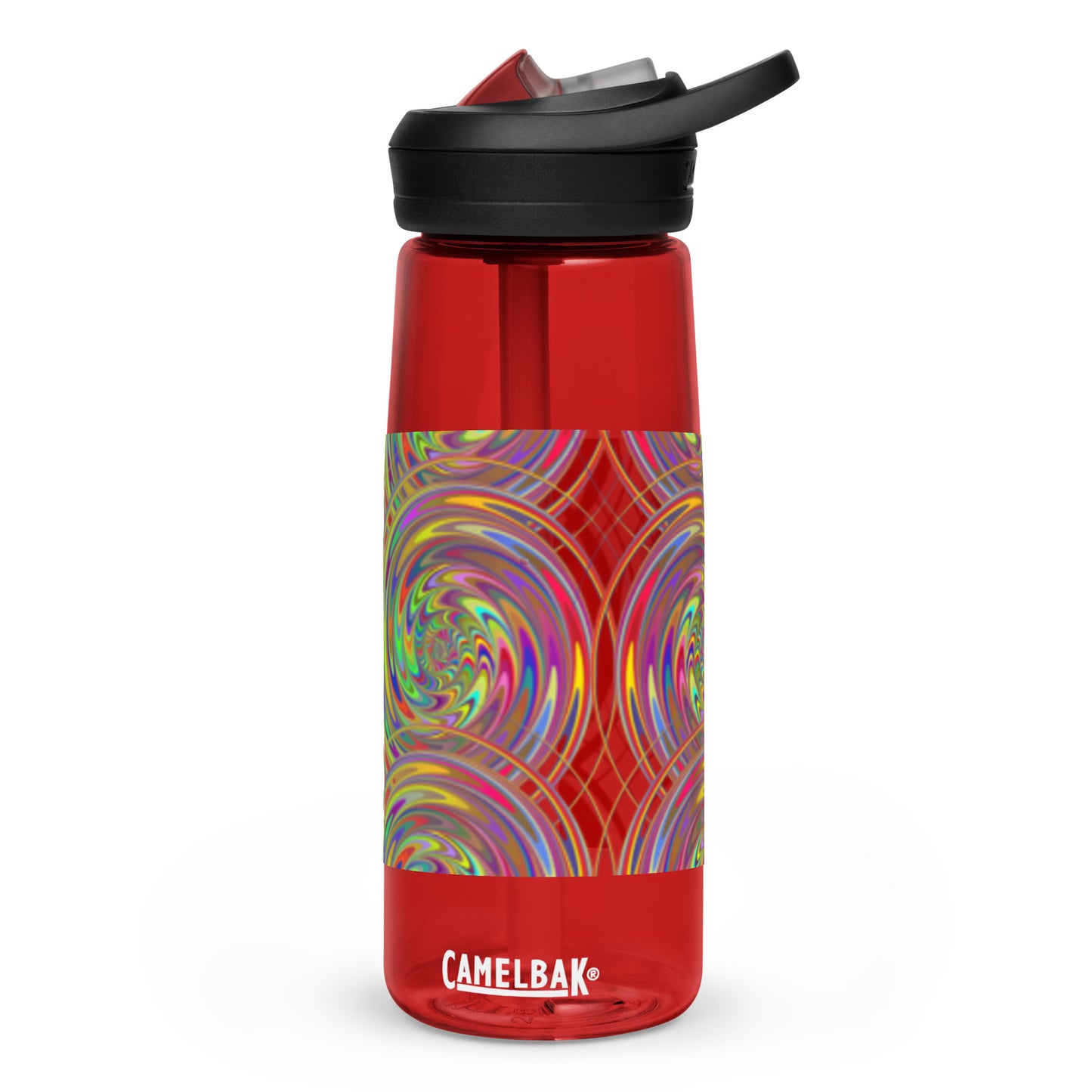 Sports Water Bottle with Spiral Design