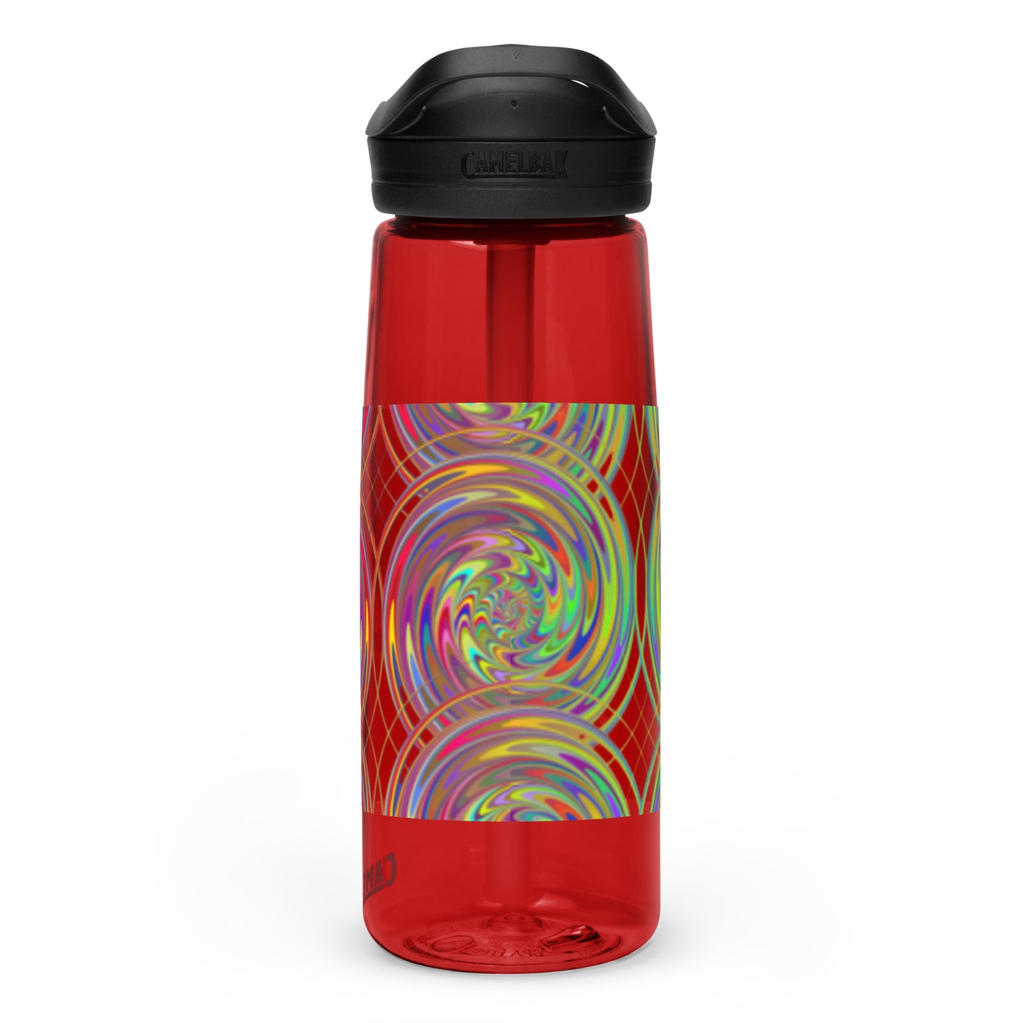 Sports Water Bottle with Spiral Design