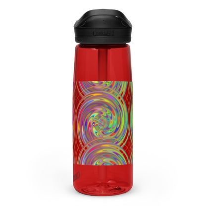 Sports Water Bottle with Spiral Design