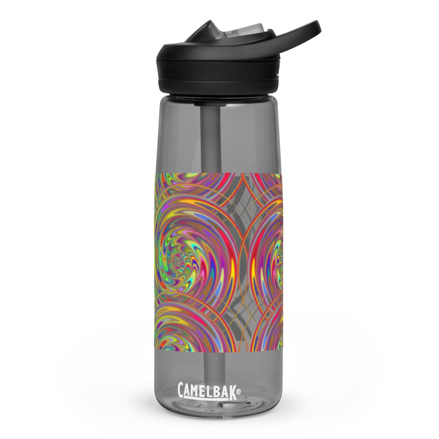 Sports Water Bottle with Spiral Design