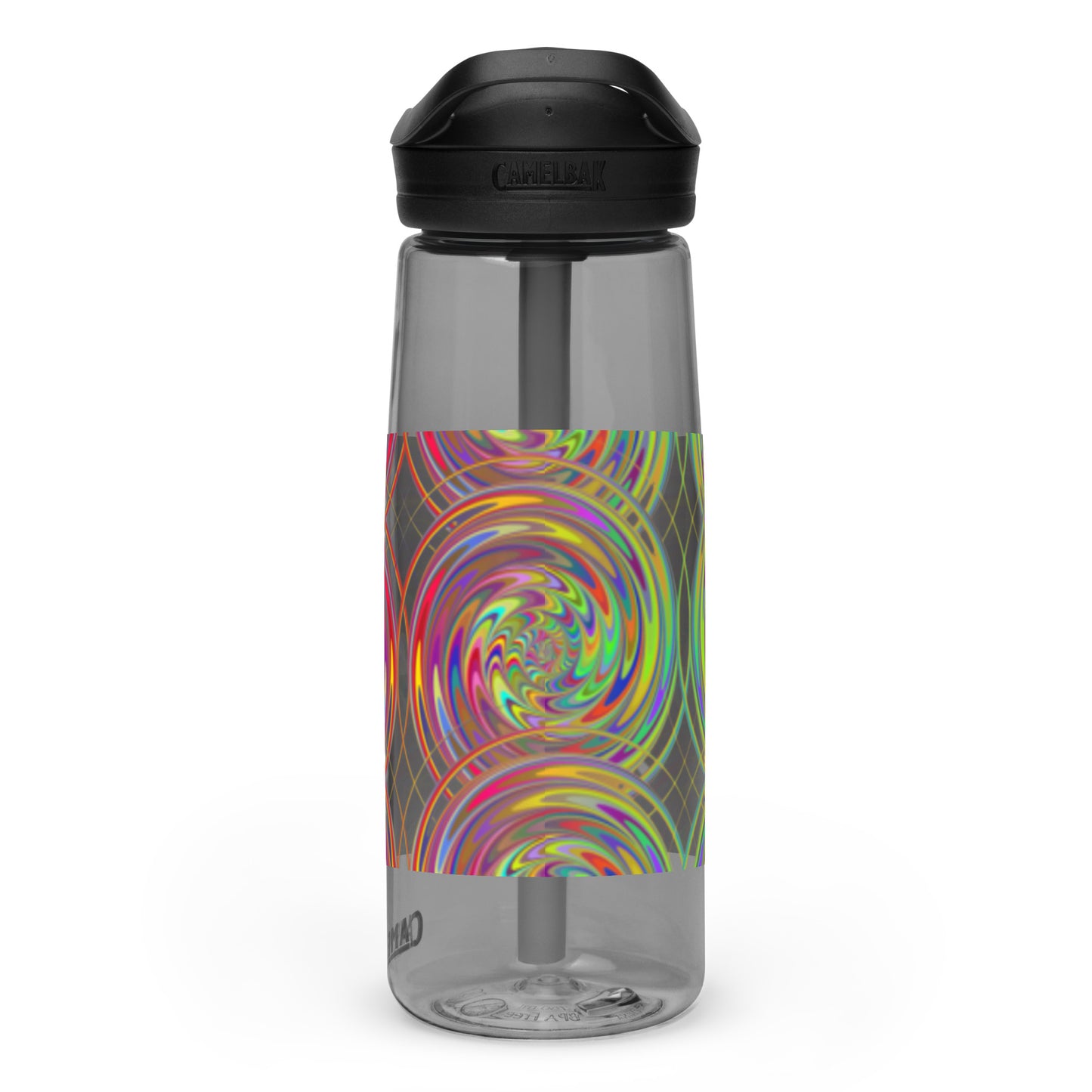 Sports Water Bottle with Spiral Design