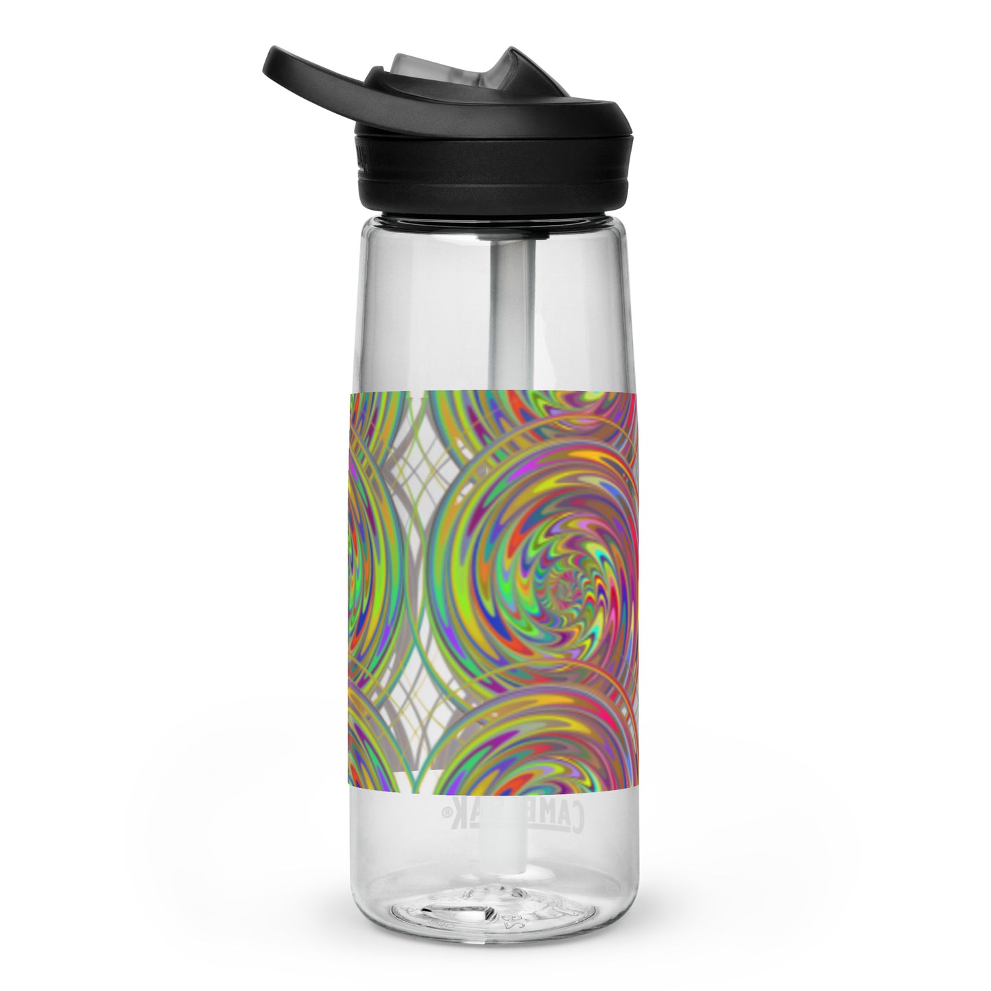 Sports Water Bottle with Spiral Design