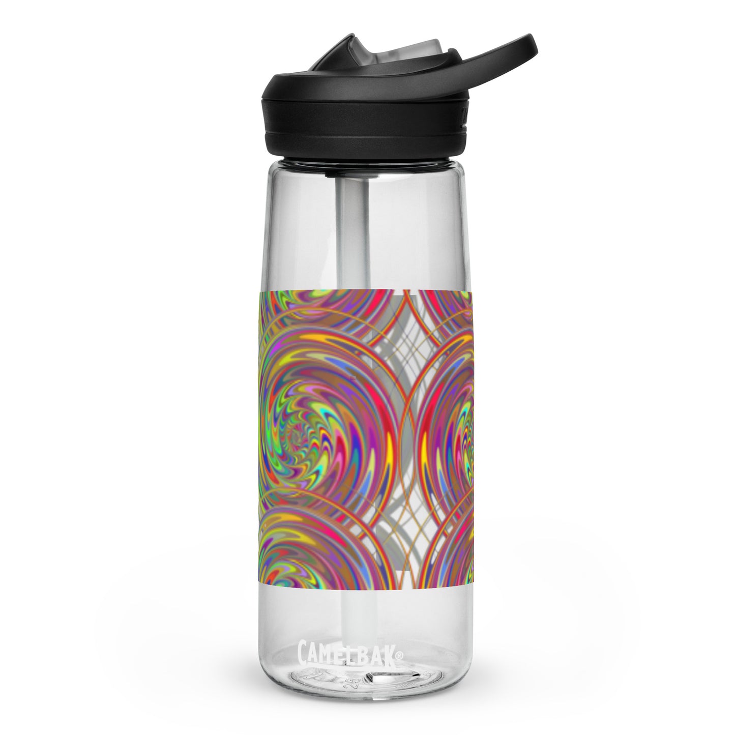 Sports Water Bottle with Spiral Design