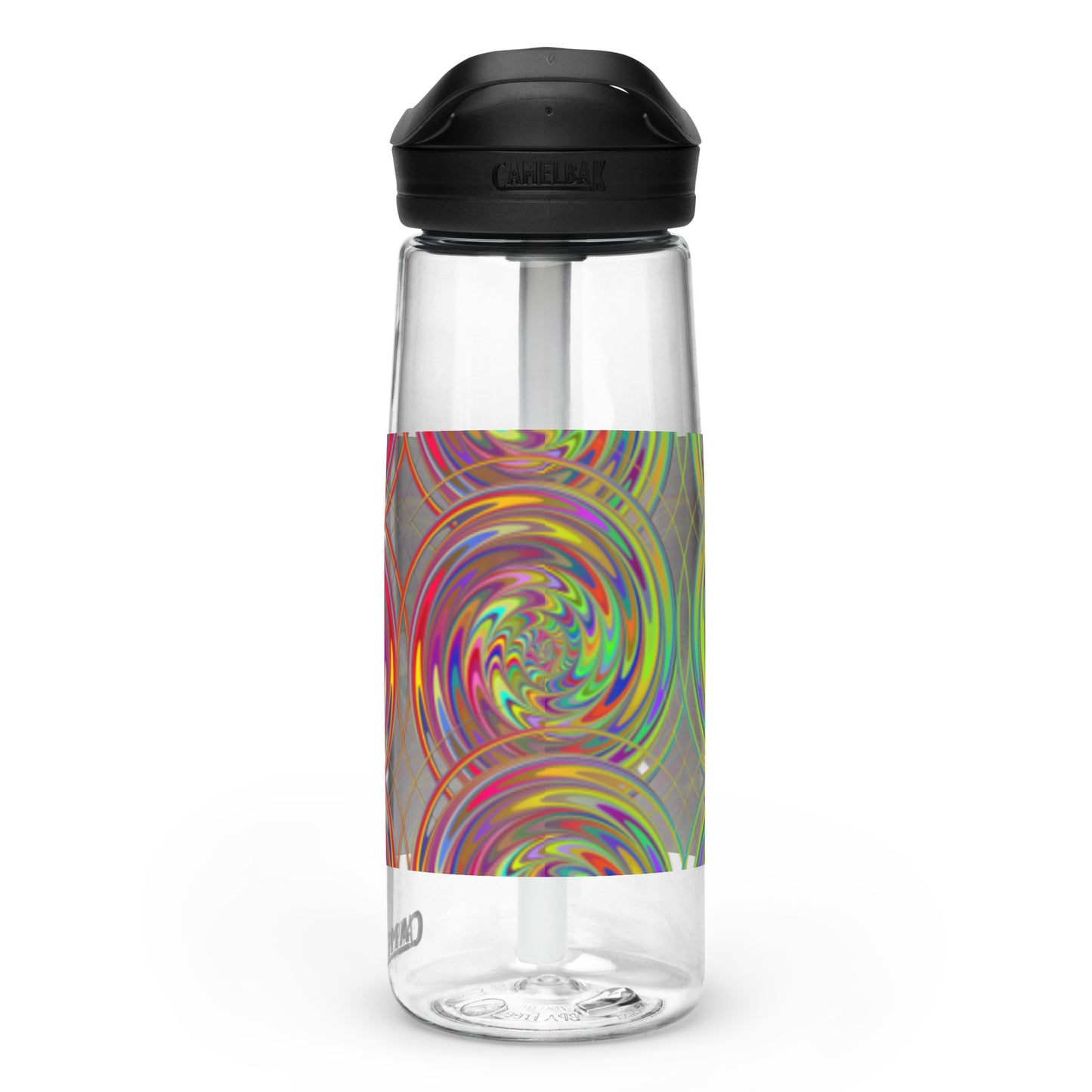 Sports Water Bottle with Spiral Design