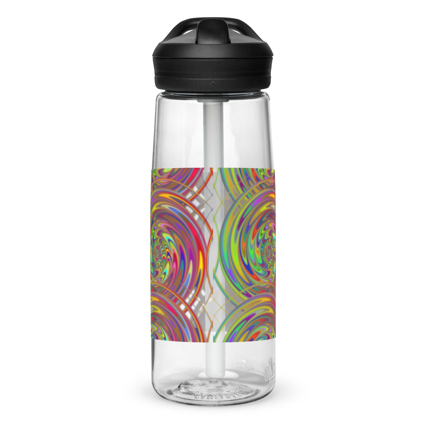 Sports Water Bottle with Spiral Design