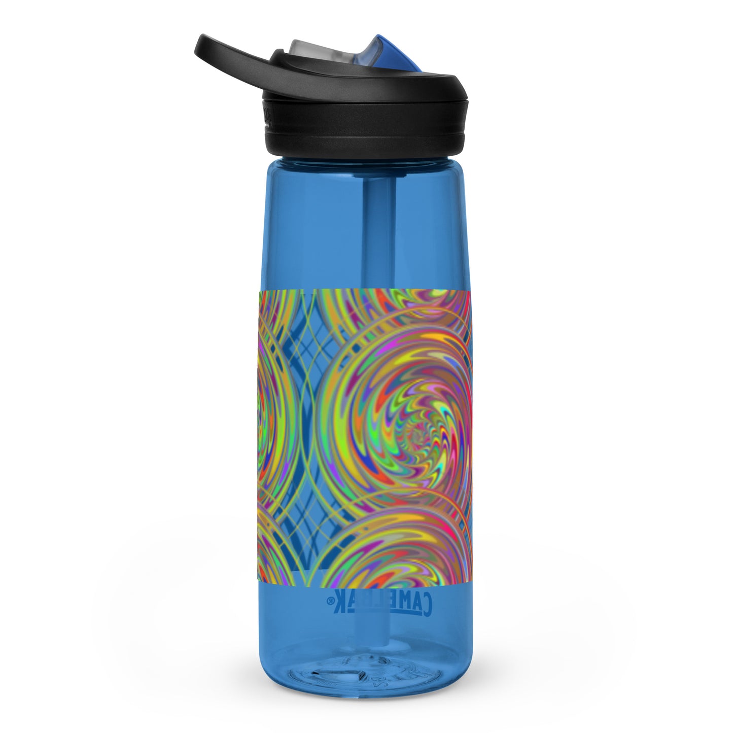 Sports Water Bottle with Spiral Design