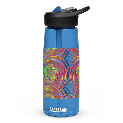 Sports Water Bottle with Spiral Design