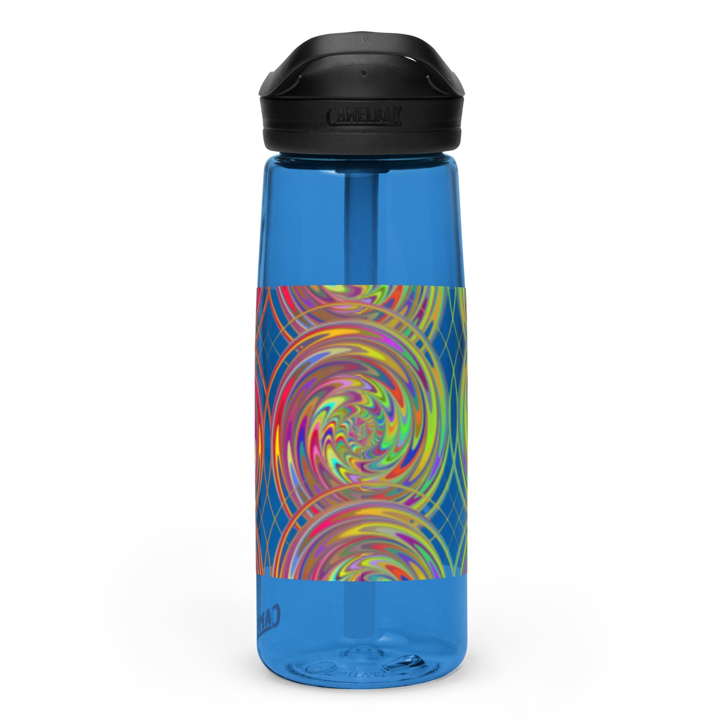 Sports Water Bottle with Spiral Design