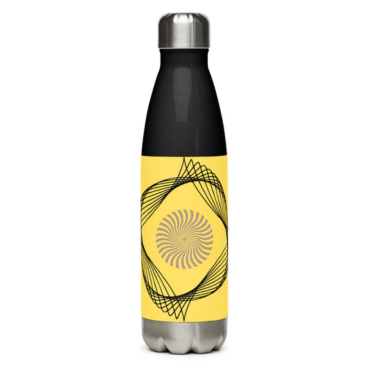 Stainless Steel Water Bottle With Cute Spiral Design