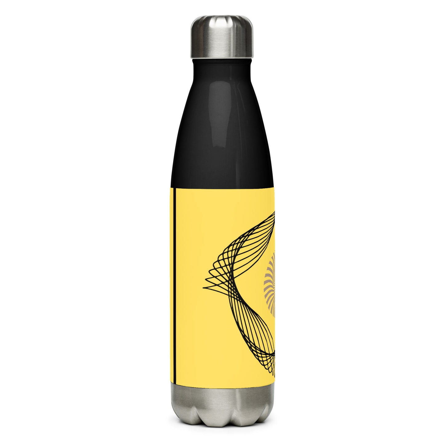 Stainless Steel Water Bottle With Cute Spiral Design