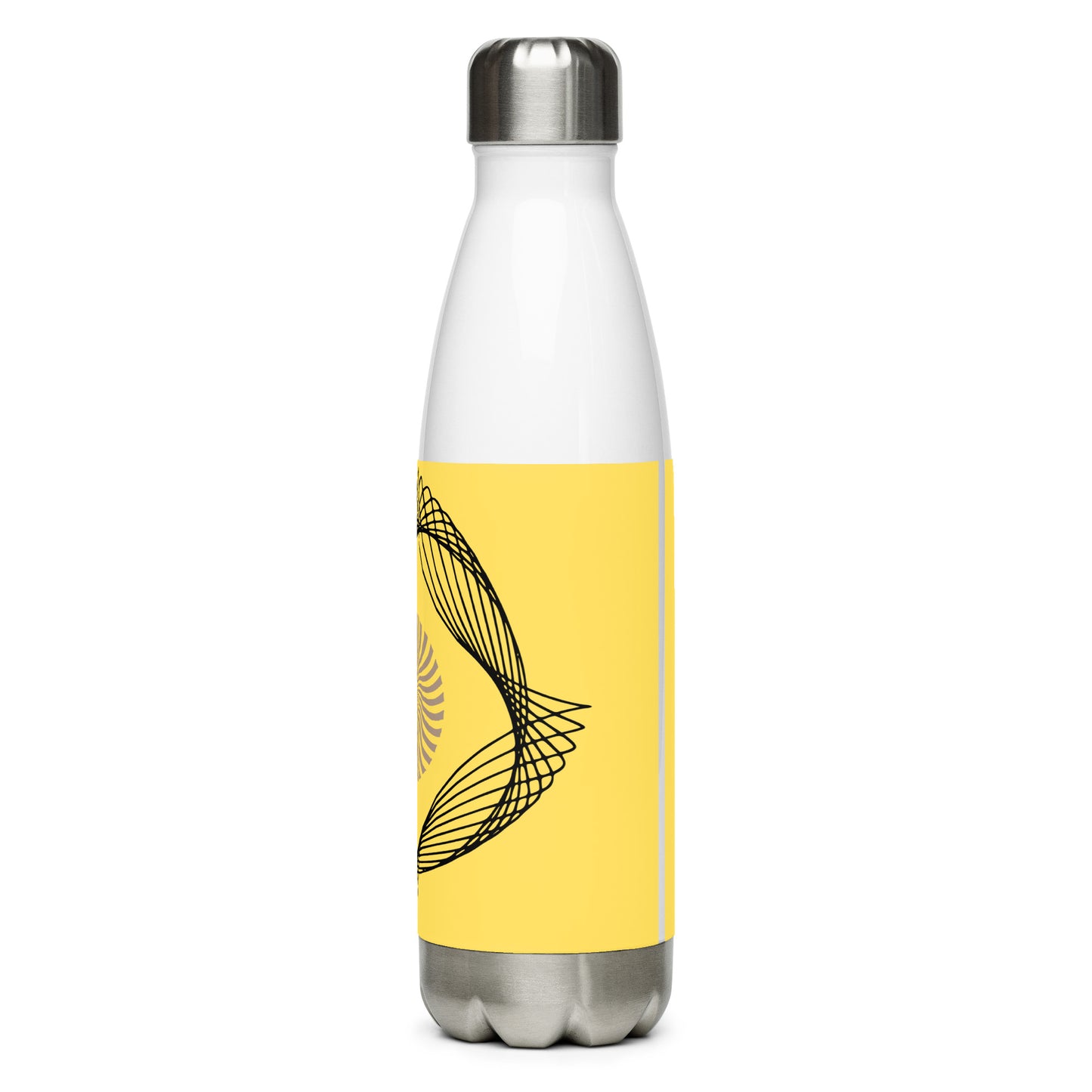 Stainless Steel Water Bottle With Cute Spiral Design