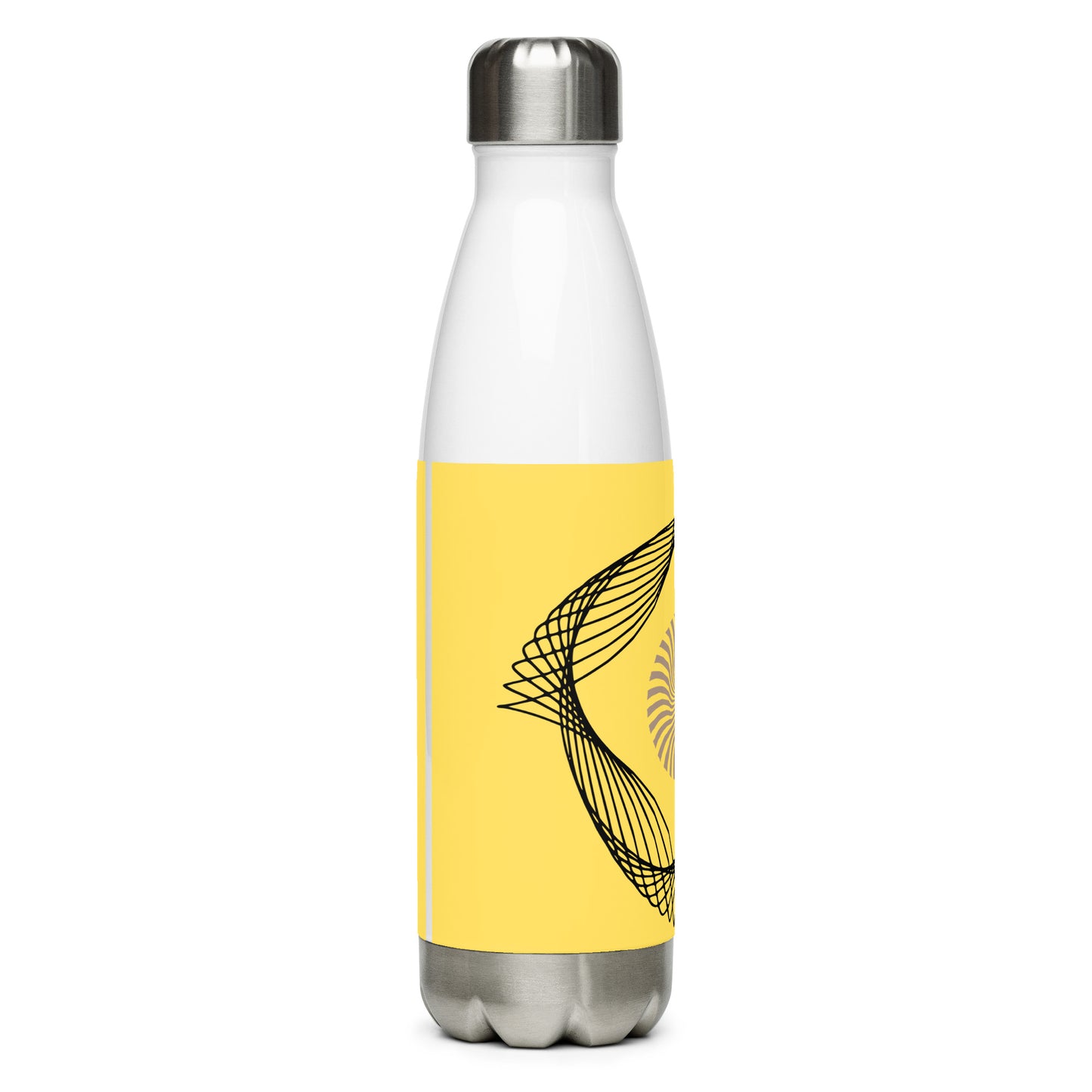 Stainless Steel Water Bottle With Cute Spiral Design