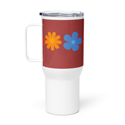 Travel mug with a handle