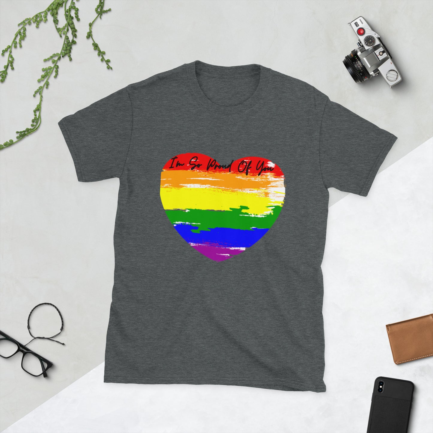 Congratulations Heart Shirt, Proud Rainbow Heart Shirt, Unisex Rainbow Heart Shirt, Proud Of You Tee Shirt, Proud Heart Tee