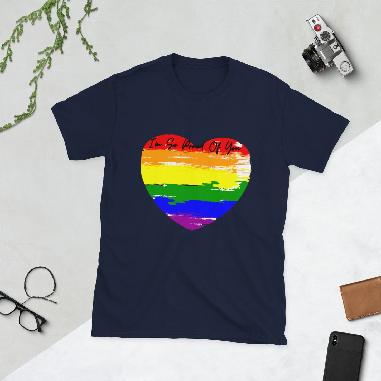 Congratulations Heart Shirt, Proud Rainbow Heart Shirt, Unisex Rainbow Heart Shirt, Proud Of You Tee Shirt, Proud Heart Tee