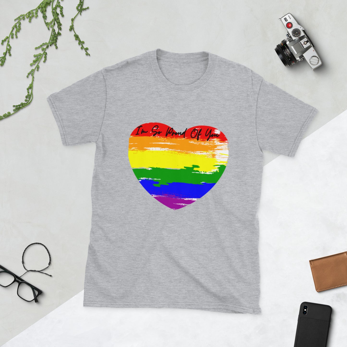 Congratulations Heart Shirt, Proud Rainbow Heart Shirt, Unisex Rainbow Heart Shirt, Proud Of You Tee Shirt, Proud Heart Tee