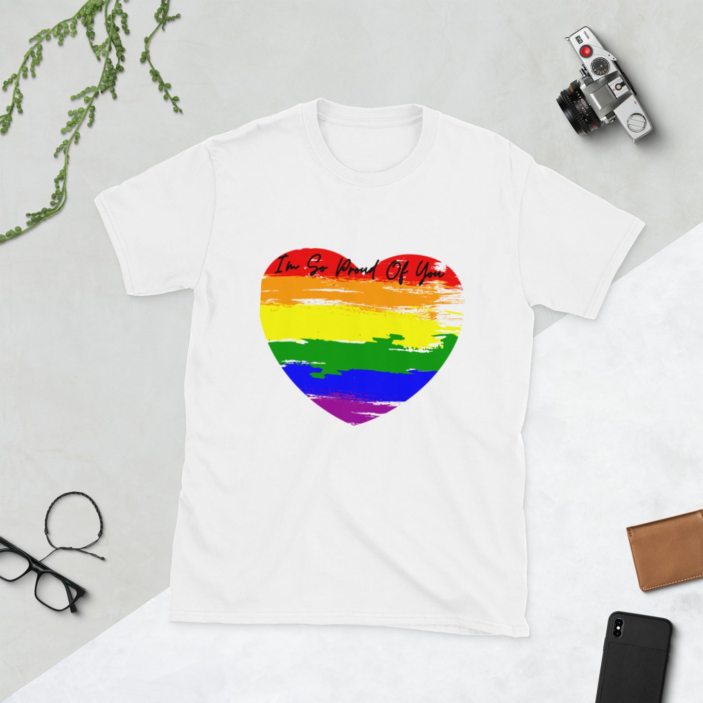 Congratulations Heart Shirt, Proud Rainbow Heart Shirt, Unisex Rainbow Heart Shirt, Proud Of You Tee Shirt, Proud Heart Tee