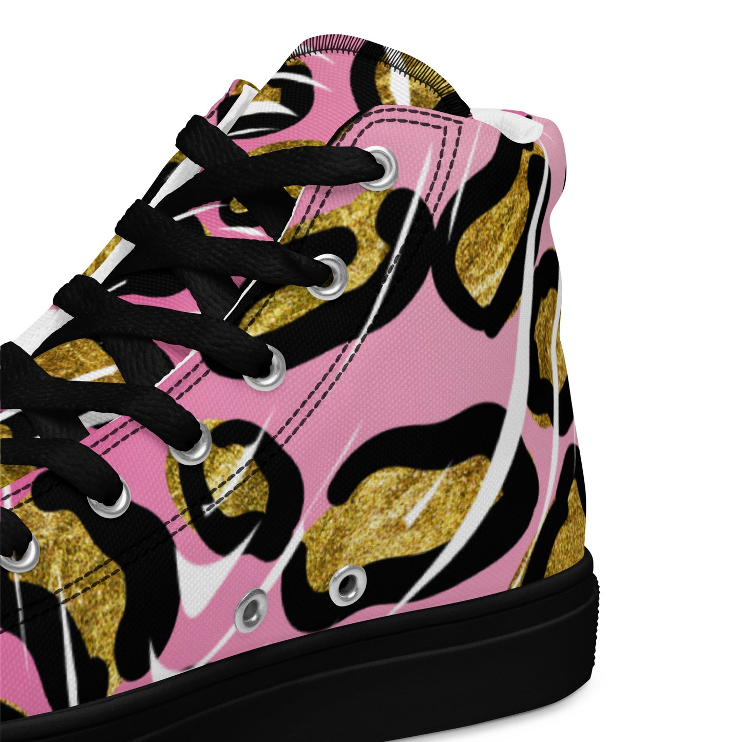 Women’s high top canvas shoes with design